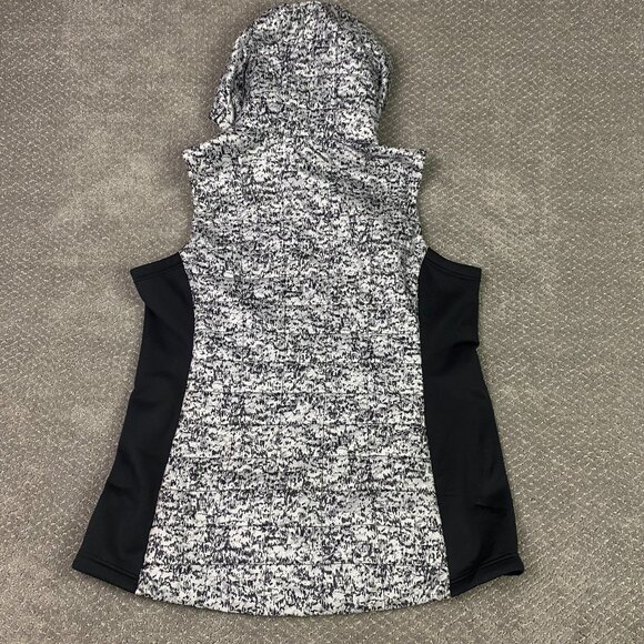 LL Bean Puffer Vest Women's XLP Petite Gray Camo Primaloft Packaway Packable - Picture 5 of 12